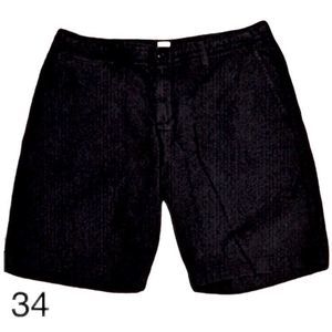 GAP Black Flat Front Shorts Waist 34 NWOT